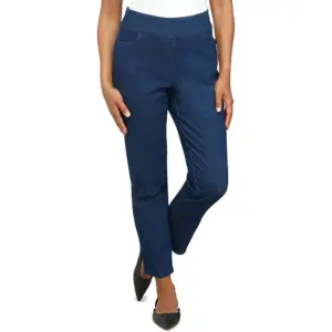 Alfred Dunner Women's Petite Super Stretch Mid-Rise Short Length Pant
