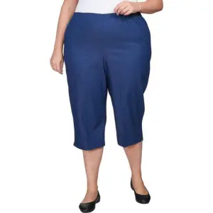 Alfred Dunner Women's Size All Around Denim Plus Capri's