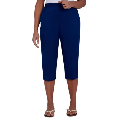 alfred dunner pull on capri pants​